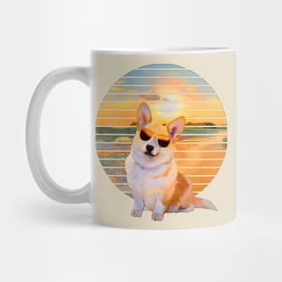 Perro en La Playa Mug